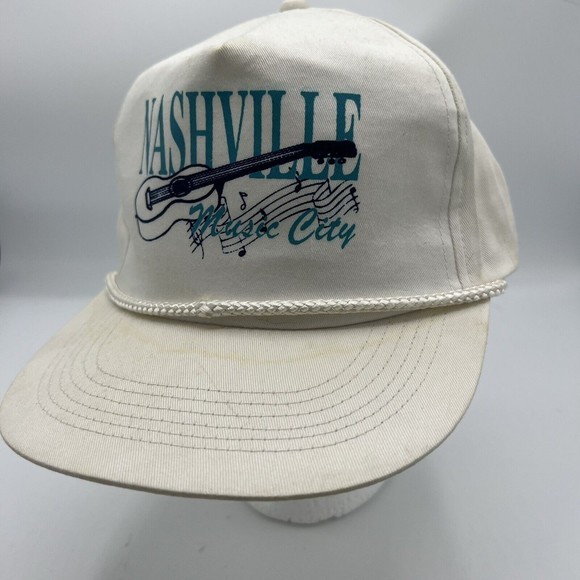 Unbranded Other - Vintage 90s Nashville Tennessee SnapBack Hat Men’s Adjustable Music‎ City Guitar